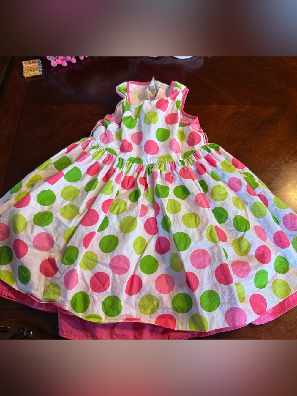 Piper & Posie Vintage Inspired Girls Layered Polka Dot Dress